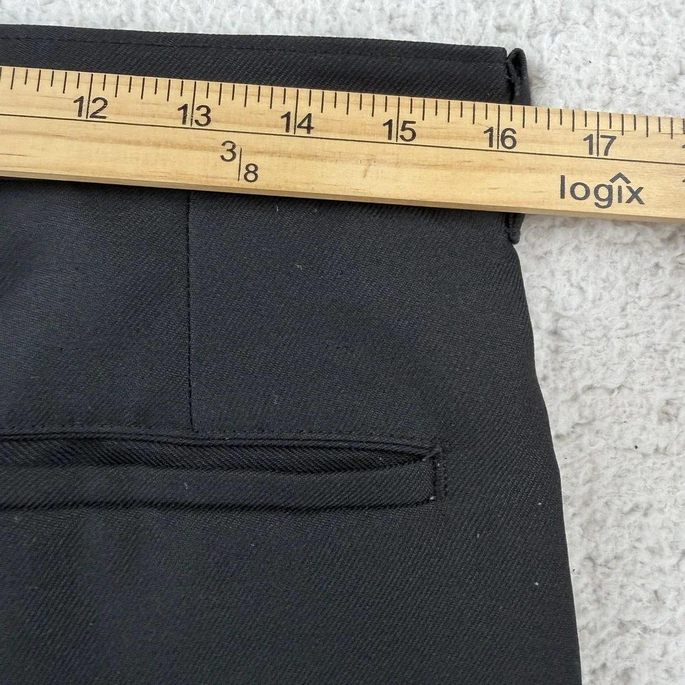 Vintage Levis Action Slacks Mens 32x28 Black Flat Front Dress Pants USA 80s